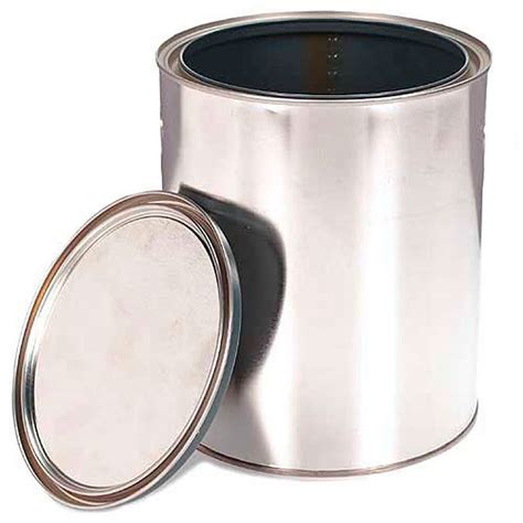 empty metal quart paint cans